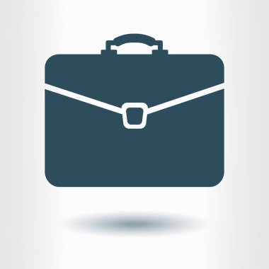 Evrak çantası ikonu, vektör illüstrasyonu. düz tasarım biçimi 