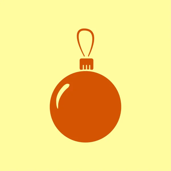 Icono Las Bolas Navidad Ilustración Vectorial — Vector de stock