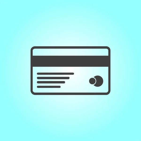 Ícone Cartão Crédito Vetorial Estilo Design Plano Eps —  Vetores de Stock