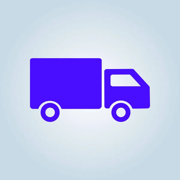 Delivery Truck Sign Icon Cargo Van Symbol Shipments Free Delivery — Stock Vector