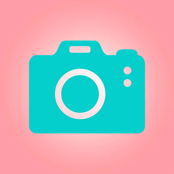 Fényképezőgép Szimbol Dslr Kamera Jel Ikon Digitális Kamera Lapos Design — Stock Vector