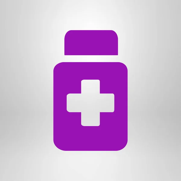 Drugs Sign Icon Pack Pills Flat Design Style Vector Eps — Stock Vector