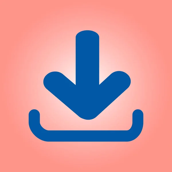 Download Pictogram Upload Knop Vlakke Stijl — Stockvector