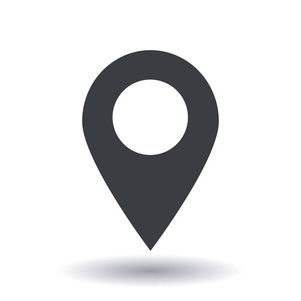 Значок указателя карты. Знак местоположения GPS. Плоский стиль дизайна. Vektor EPS 10
.