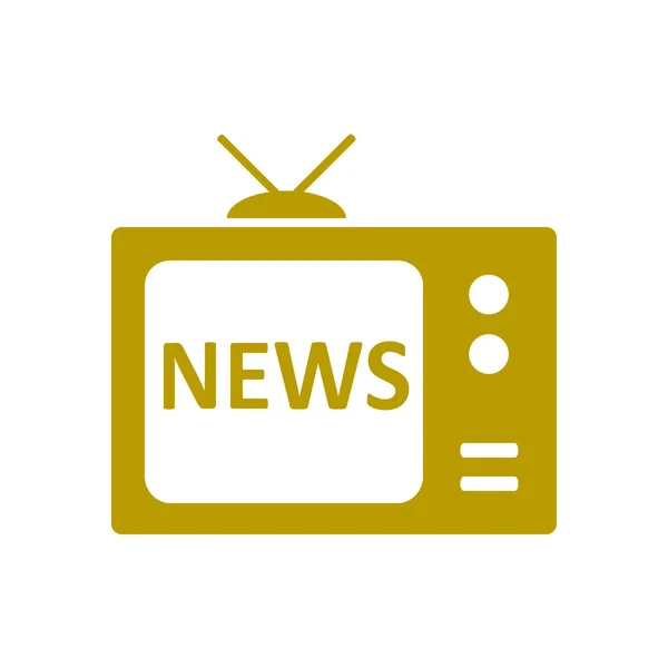 News Reporter Flat Design Style Vector Eps — Stock Vector