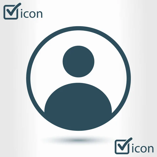 Marque Connexion Icône Signe Utilisateur Symbole Personne Avatar Humain Style — Image vectorielle