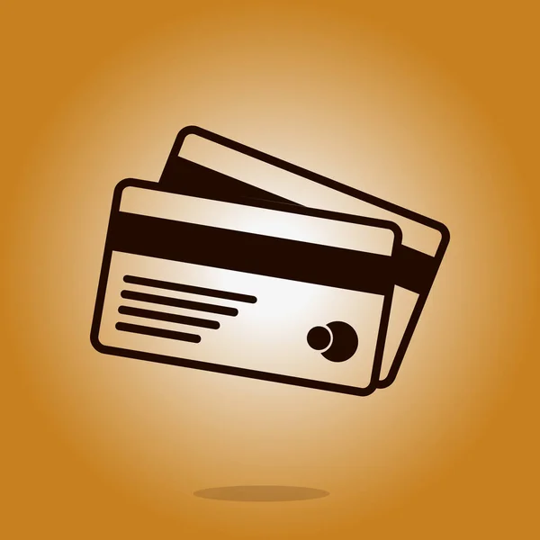 Πιστωτικές Κάρτες Εικονίδιο Του Φορέα Επίπεδη Σχεδίαση Στυλ Eps — Διανυσματικό Αρχείο