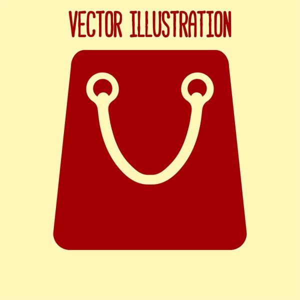 Einkaufstüten Symbol Vektorillustration — Stockvektor