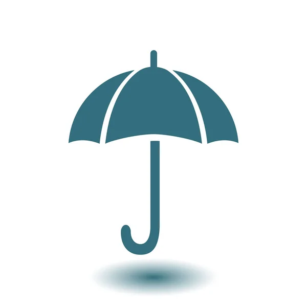 Parapluie Signe Icône Symbole Protection Pluie Style Design Plat — Image vectorielle