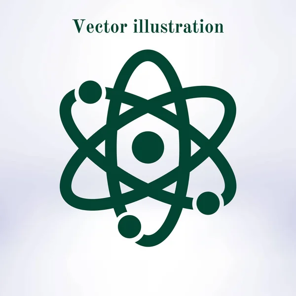 Atomzeichen Simbol Atomteil Ikone — Stockvektor