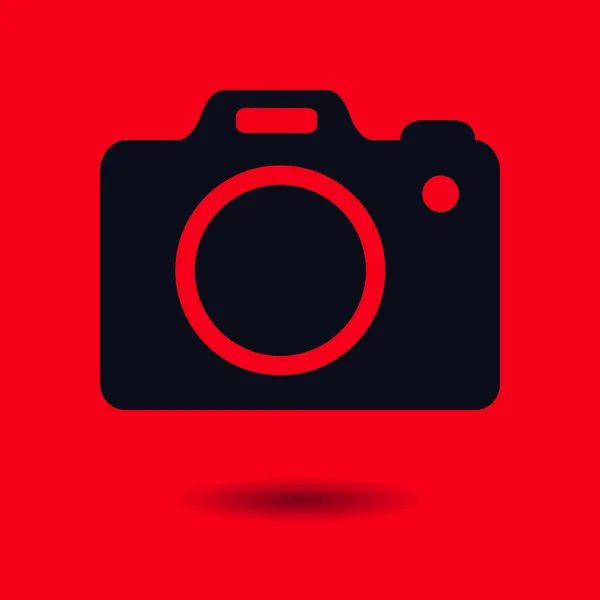 Photo Camera Simbol Dslr Camera Sign Icon Digital Camera Flat — Stock Vector