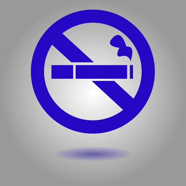 Pas Icône Fumée Arrêtez Fumer Symbole Illustration Vectorielle Cigarette Bout — Image vectorielle