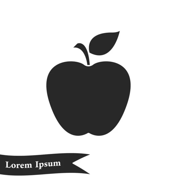 Ícone Apple Ilustração Vetorial Simples — Vetor de Stock
