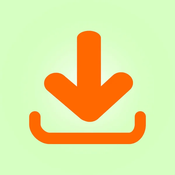 Download Pictogram Upload Knop Vlakke Stijl — Stockvector