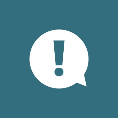  Ünlem işareti. Ünlem işareti. Tehlike uyarı sembolü. Düz tasarım stili. Vektör Eps 10.