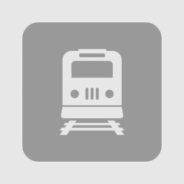 Tren simgesi. Metro erkek. Tren istasyonu işareti.