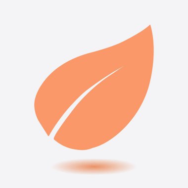 Yaprak simgesi. Taze doğal ürün. Organik ürün erkek. Düz tasarım stili.