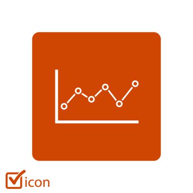 Grafik grafik simgesi. Diyagram simgesi. Grafik grafik grafik öğesi. 