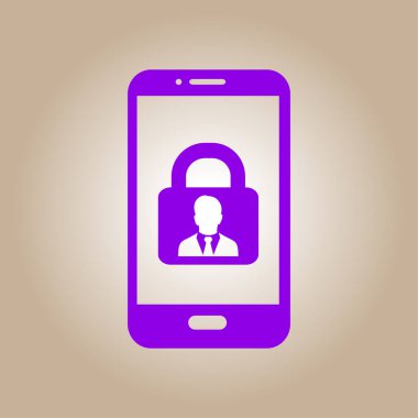 İnternet güvenliği konsepti ikonu. Tanımlama ve koruma simgesi.