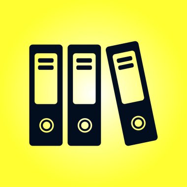 Evrak ve belgeler Office klasörler. Arşiv klasör simgesi. 