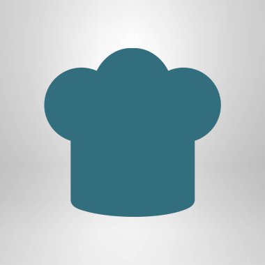 Chef şapka işareti simgesi. Şapka pişirme sembolü.