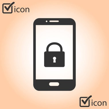 Internet güvenlik kavramı simgesi, kimlik ve koruma sembol, vektör çizim 