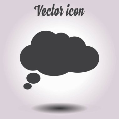 Düz Icon.Vector Eps 10 sohbet. 