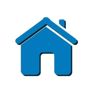 Düz stil vektör ev simgesini