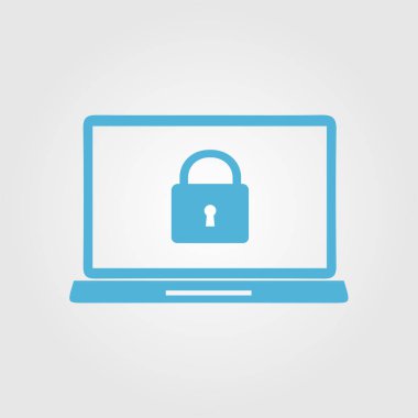 İnternet güvenliği konsepti ikonu. Tanımlama ve koruma simgesi.