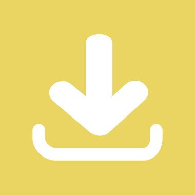 Simgesini indirin. Düğme yükleyin. Düz stil.