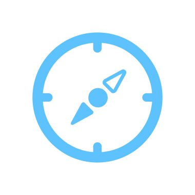 Pusula simgesini yuvarlak vektör çizim