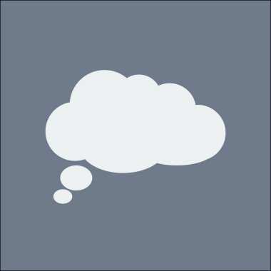 Düz Icon.Vector Eps 10 sohbet. 