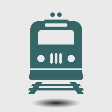 Tren simgesi. Metro erkek. Tren istasyonu işareti.