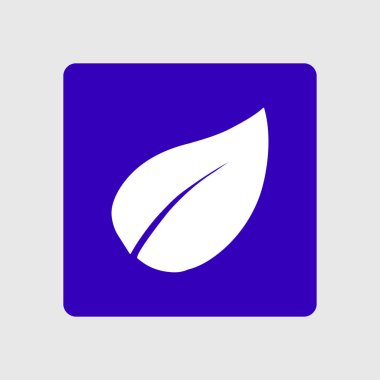 Yaprak simgesi. Taze doğal ürün. Organik ürün erkek. Düz tasarım stili.