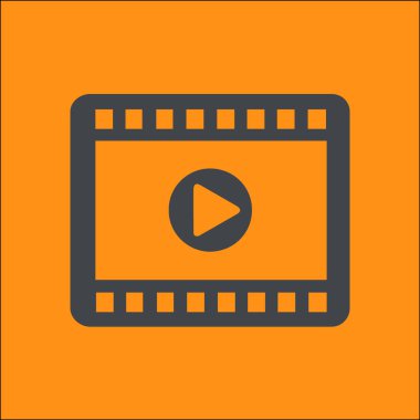 video simgesi. düz tasarım stili. vektör eps 10.