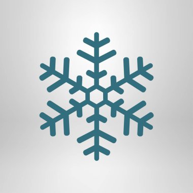 Kar tanesi simgesi. Yılbaşı dekorasyonu.