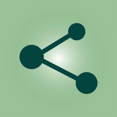 Pay işareti kutsal kişilerin resmi. Düz tasarım stili.