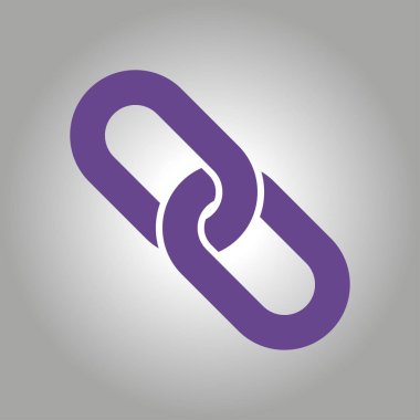 Bağlantı tek simge. Zincir bağlantı erkek.