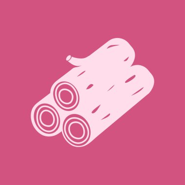 Ahşap simgesi. Tüm oduncu. Yenilenebilir kaynak erkek.