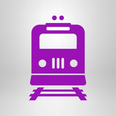 Tren simgesi. Metro erkek. Tren istasyonu işareti.