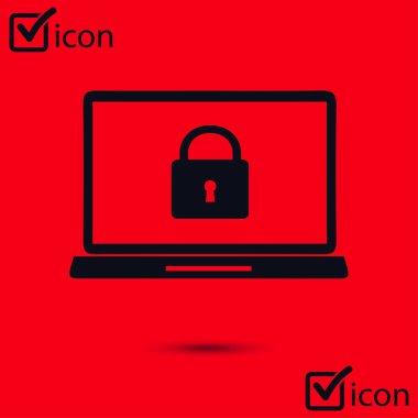 Internet güvenlik kavramı simgesi. Kimlik ve koruma simgesi.