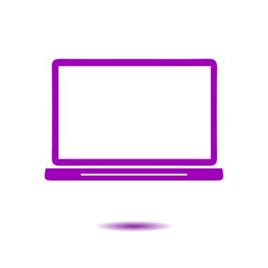 dizüstü bilgisayar kutsal kişilerin resmi, düz tasarım stili, vektör Eps 10, vektör çizim 