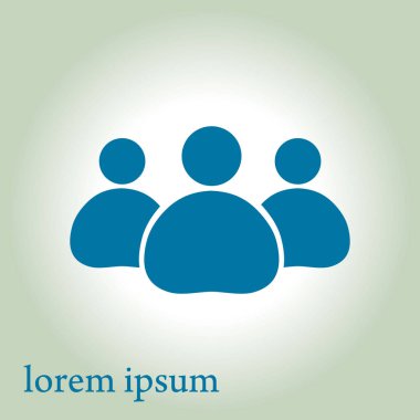 Takım iş simgesi. Ofis çalışanları ve iş takım.