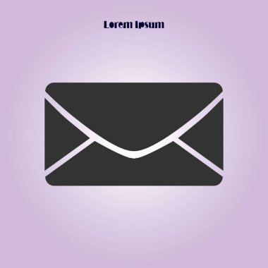 Düz simgesi mektup. Posta simgesini. 