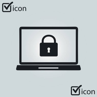 Internet güvenlik kavramı simgesi. Kimlik ve koruma simgesi.