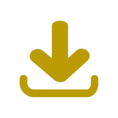 Simgesini indirin. Düğme yükleyin. Düz stil.