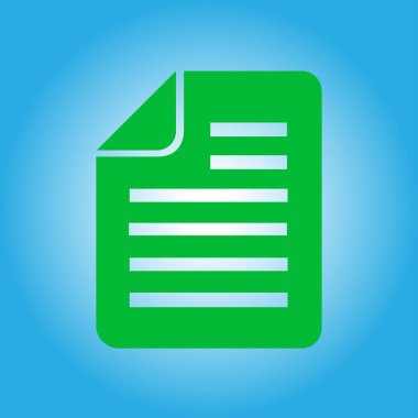 belge simgesi. vektör illüstrasyonu