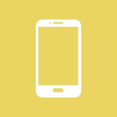 Akıllı telefon simgesinin vektör illüstrasyonu 