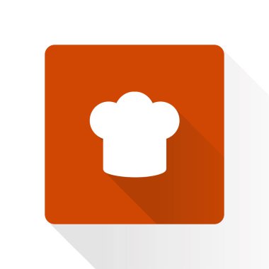 Chef şapka işareti simgesi. Şapka pişirme sembolü.