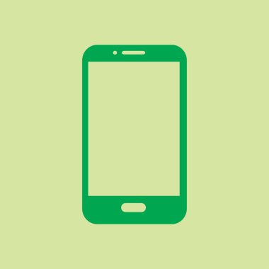 Smartphone kutsal kişilerin resmi, vektör çizim vektör çizim 